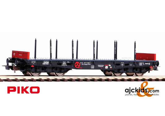 Piko 58417 - Flatcar w/Stakes Rmmps 401Ze PPzk PKP IV
