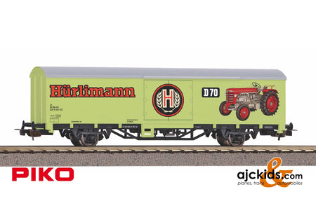 Piko 58799 - Covered Güterwgn Starke Marken Hürlimann Traktoren SBB VI