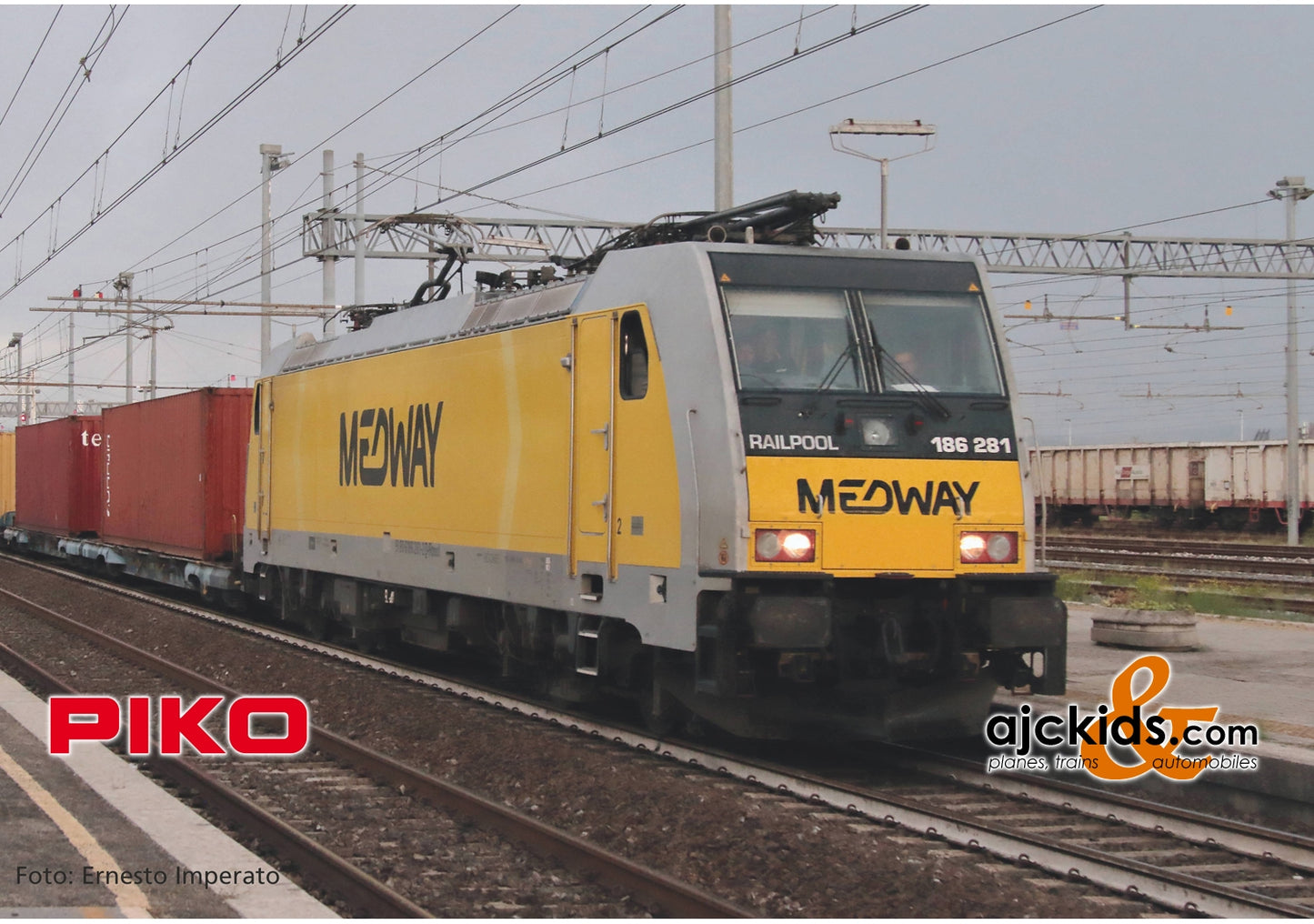 Piko 59771 - Electric Locomotive/Sound BR 186 Medway VI + 8pol Decoder