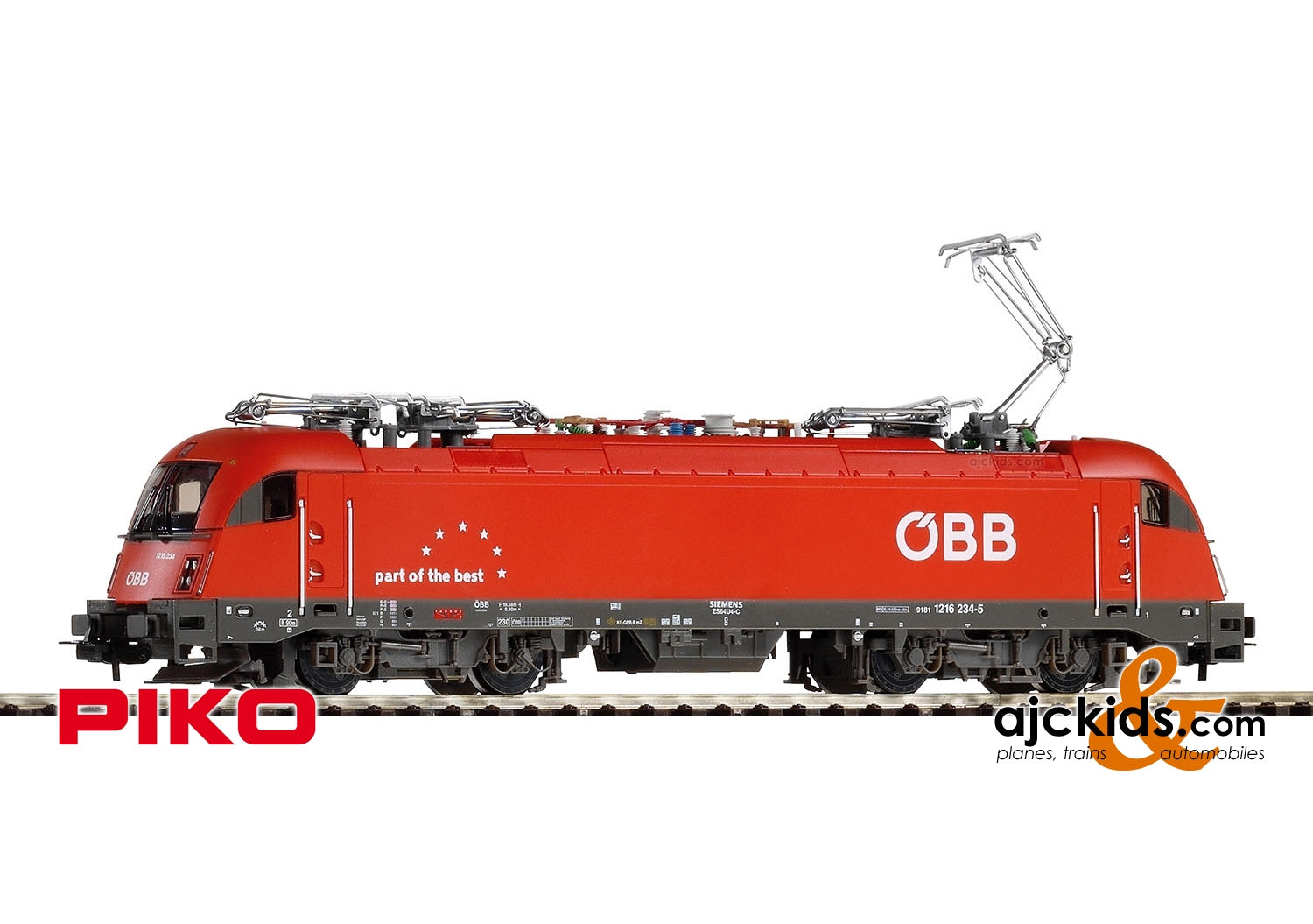 Piko 59800 - Taurus Rh 1216 Electric Locomotive w/4 Pans ÖBB VI (AC 3-Rail)