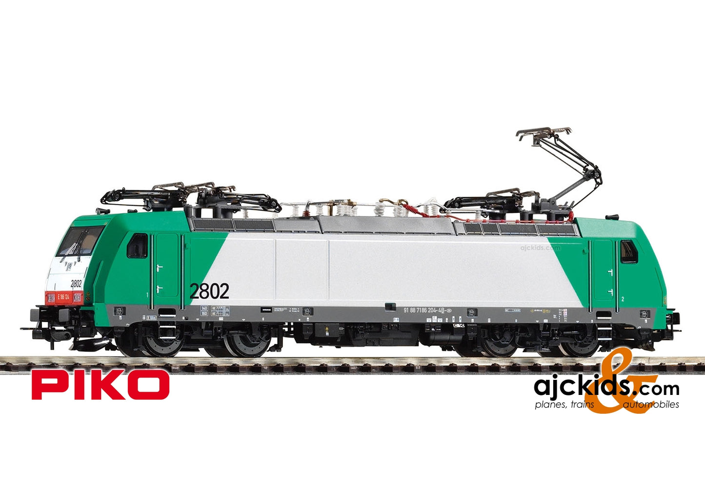 Piko 59858 - BR 186 Electric Locomotive w/4 Pans Alpha Trains 2802 VI (AC 3-Rail)