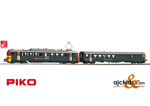 Piko 96836 - Rbe 4/4 Electric Railcar & Cab Car Seetal SBB IV Sound