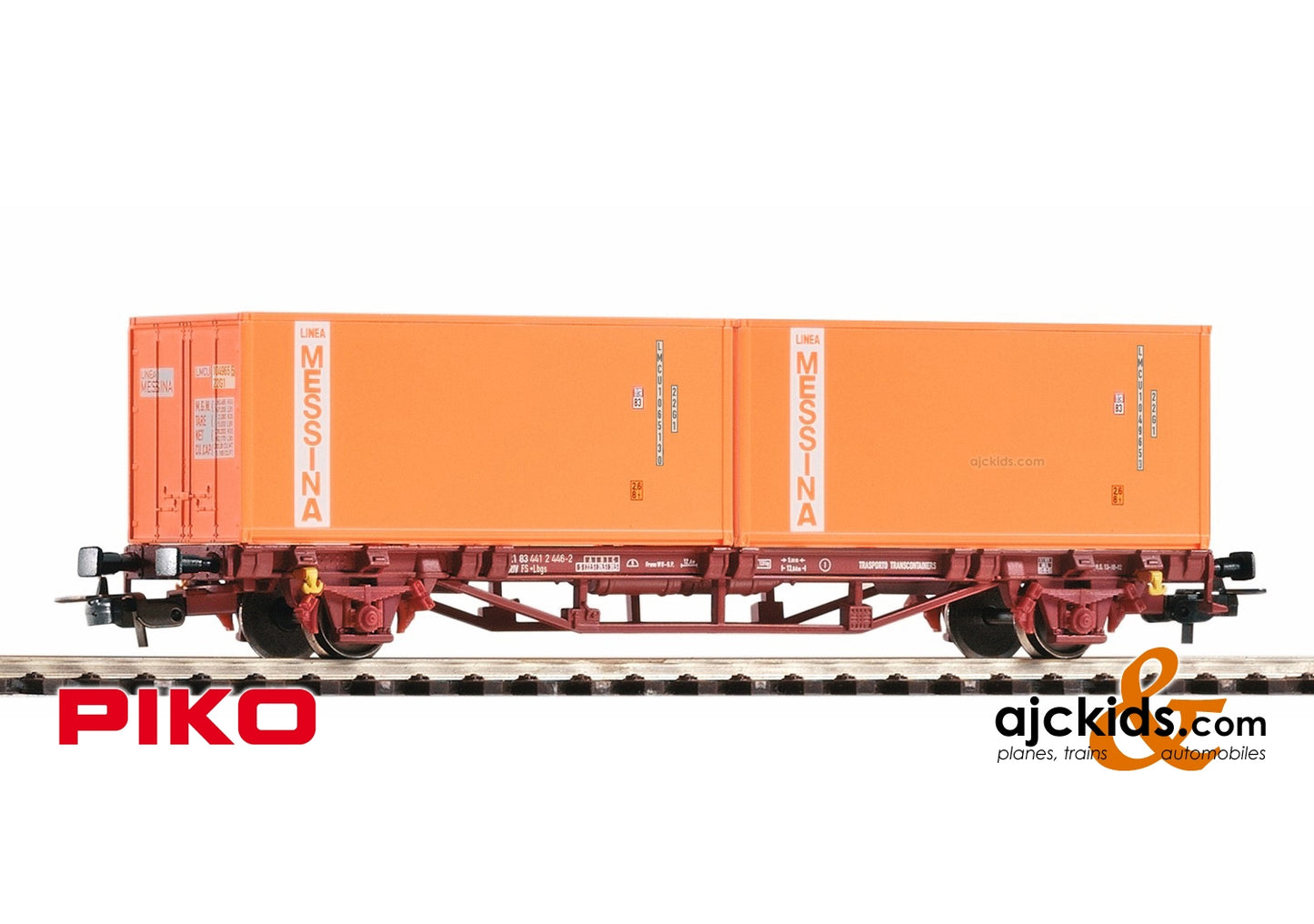 Piko 97061 - Container Car w/2 20' Messina Containers FS VI
