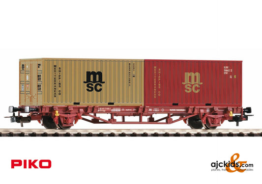 Piko 97153 - Flatcar w/2 20' MSC containers FS IV