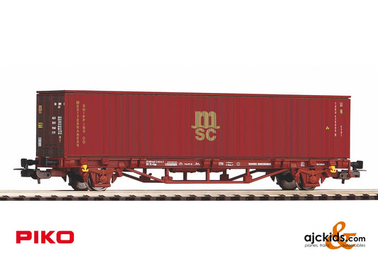 Piko 97154 - Flatcar w/1 40' MSC container FS IV