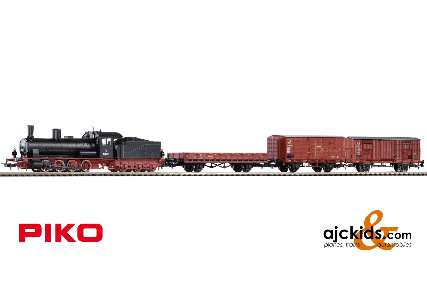 Piko 97922 - FS Class 421 Steam Loco w/Freight Starter Set