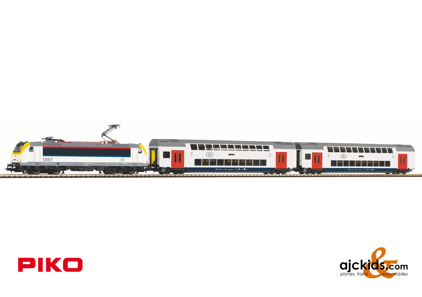 Piko 97943 - Roadbed SNCB E186 Elec Bi-Level Pass Starter Set