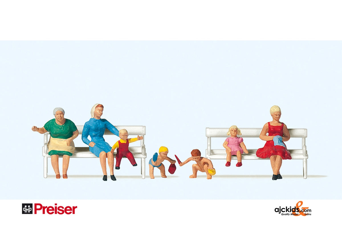 Preiser Set Preiser 10051 Women with child on bench (6 pieces) – Ajckids