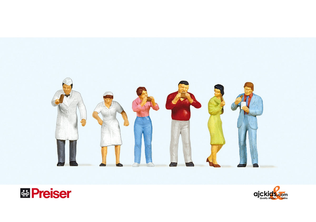Preiser 10106 Preiser 10109 People @ Sales Trailer (6 pieces) – Ajckids