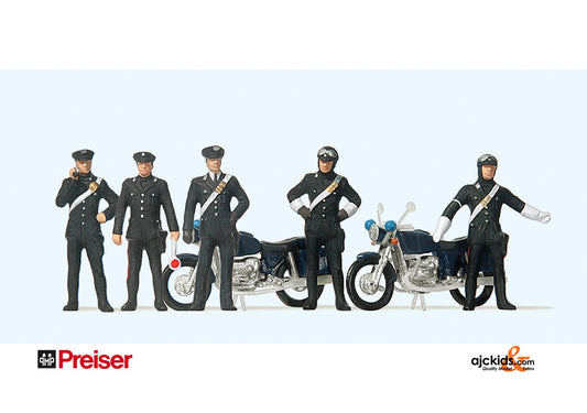 Preiser 10175 Motorcycle police 5 pcs