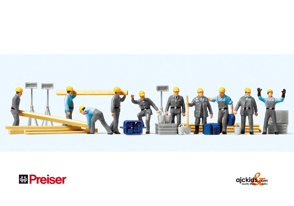 Preiser 10220 Construction workers 10 pcs