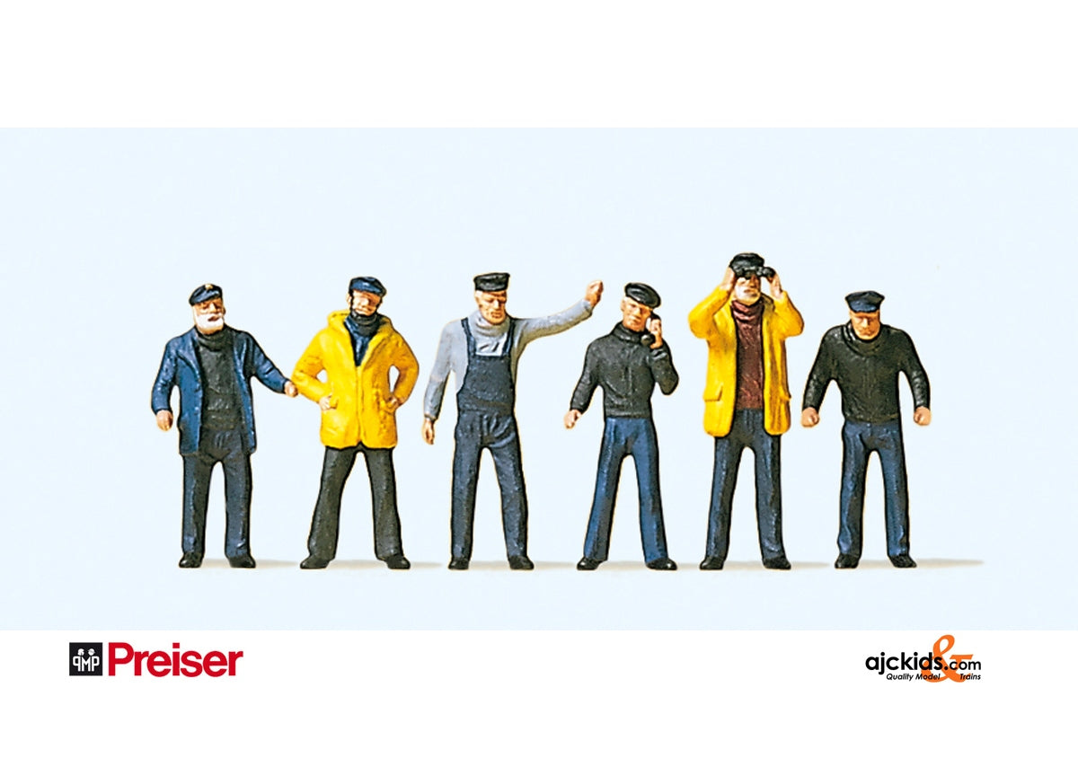 Preiser 10353 Ship's Crewmen 6 pcs