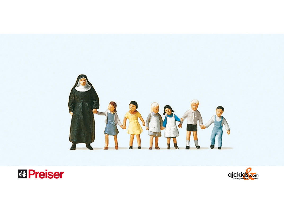 Preiser 10401 Nun with small children 7 pcs