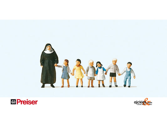 Preiser 10401 Nun with small children 7 pcs