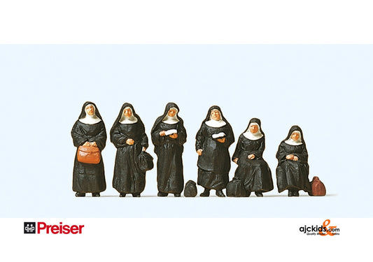 Preiser 10402 Nuns with luggage 6 pcs
