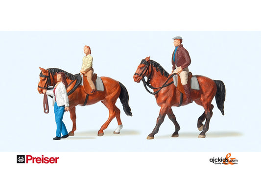 Preiser 10501 Riders with Horses #2