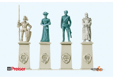 Preiser 10525 Statues 4 pcs