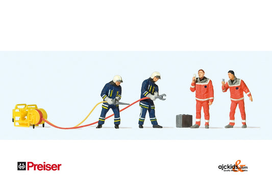 Preiser 10625 Firemen with Shears/Spreader