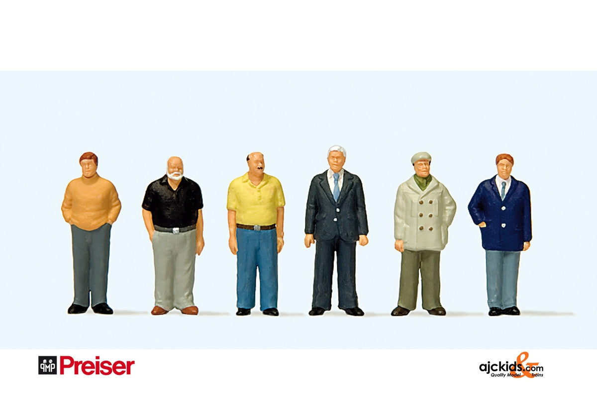 Preiser 10634 Standing Men 6 pcs