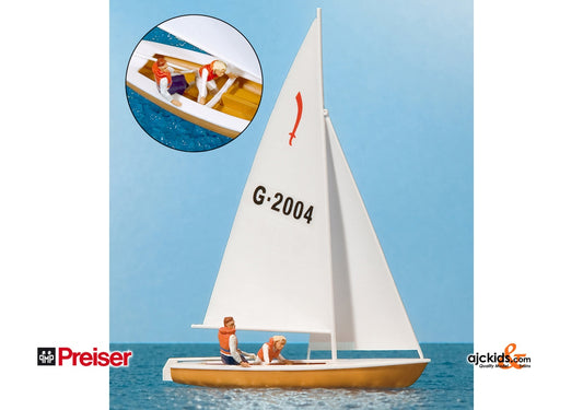 Preiser 10681 Sailors Sailing Boat #4