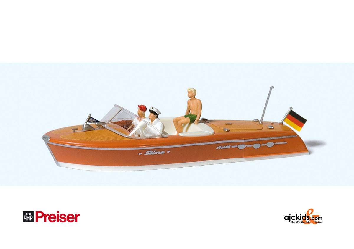 Preiser 10688 Motor Boat with Crew #1