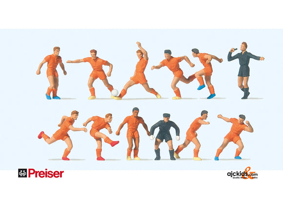 Preiser 10761 Soccer Team Orange/Orange