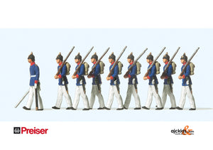 Preiser 12186 Prussian infantry parade