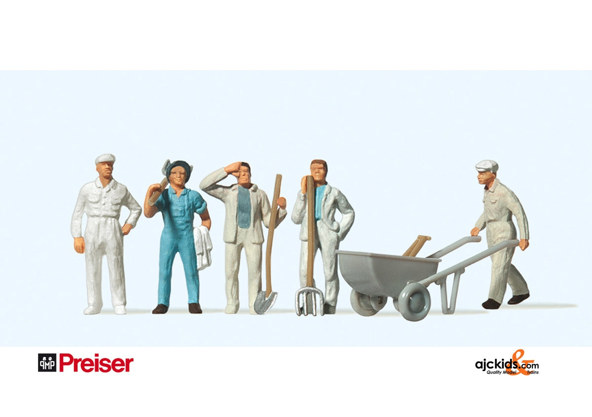 Preiser 14144 Workmen with accessories 6 pcs