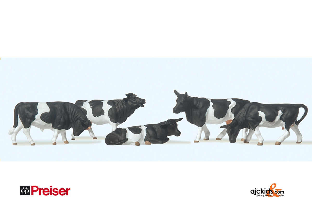 Preiser 14155 Cows 5 pcs