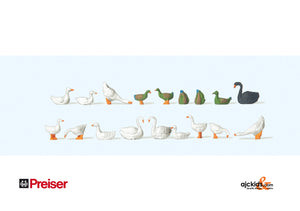 Preiser 14167 Ducks, geese & swans 16/
