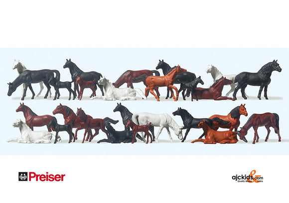 Preiser 14407 Horses 26/