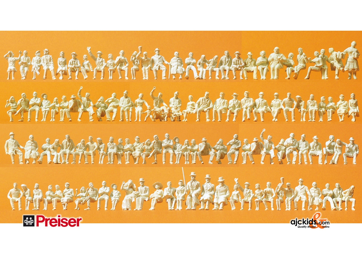 Preiser 16328 Figures asst unpntd 120/