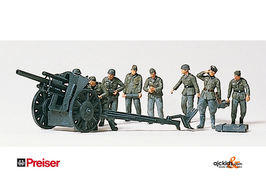 Preiser 16514 105mm Infantry gun with crew