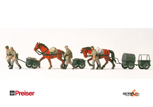 Preiser 16547 Horse/Hand Drawn Carts