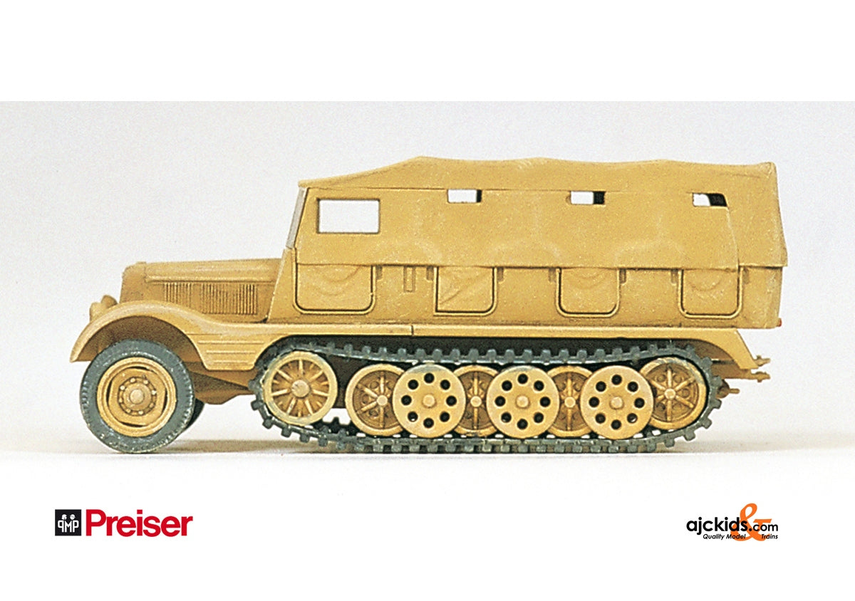 Preiser 16562 Half-Track Closed Tarpaul