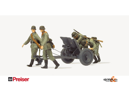 Preiser 16602 AntiTank Gun Germ Reich