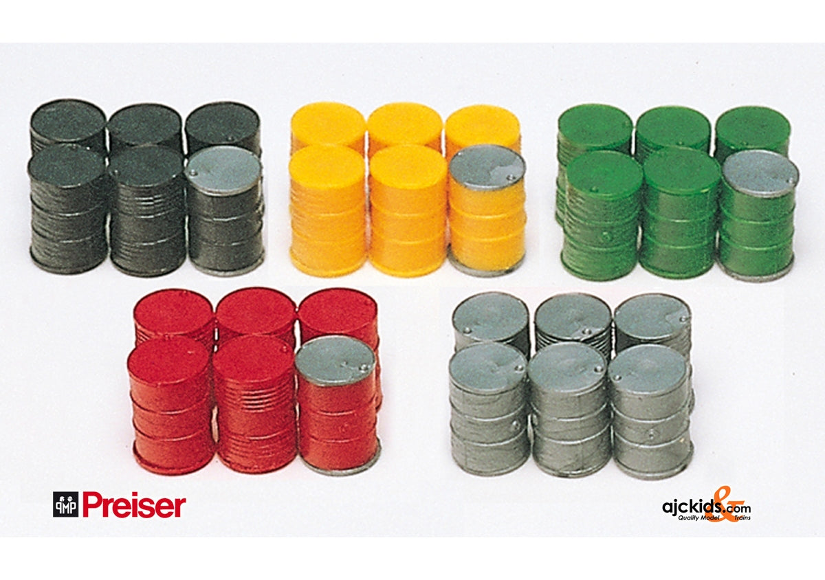 Preiser 17101 Metal drums 30/