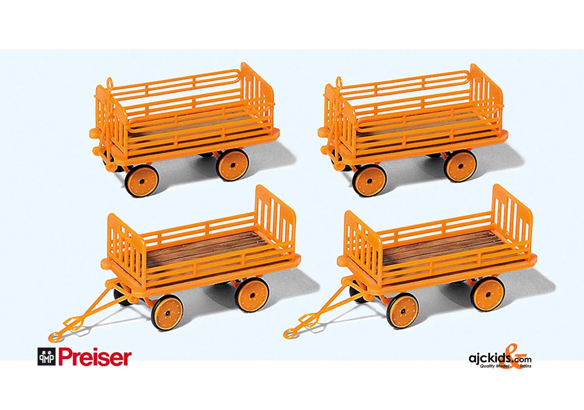 Preiser 17128 DB Station Trailers-Kit