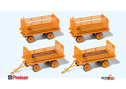 Preiser 17128 DB Station Trailers-Kit