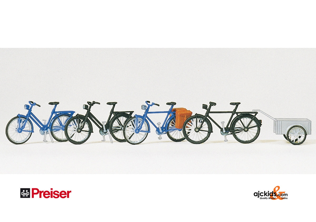 Preiser 17161 Bicycles with Trailer Kit