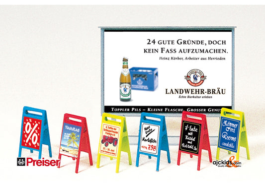 Preiser 17208 Advertising Boards Kit