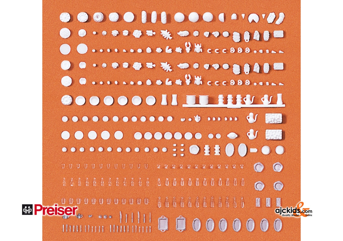 Preiser Set Preiser 17220 Tableware/Food f/Tables – Ajckids