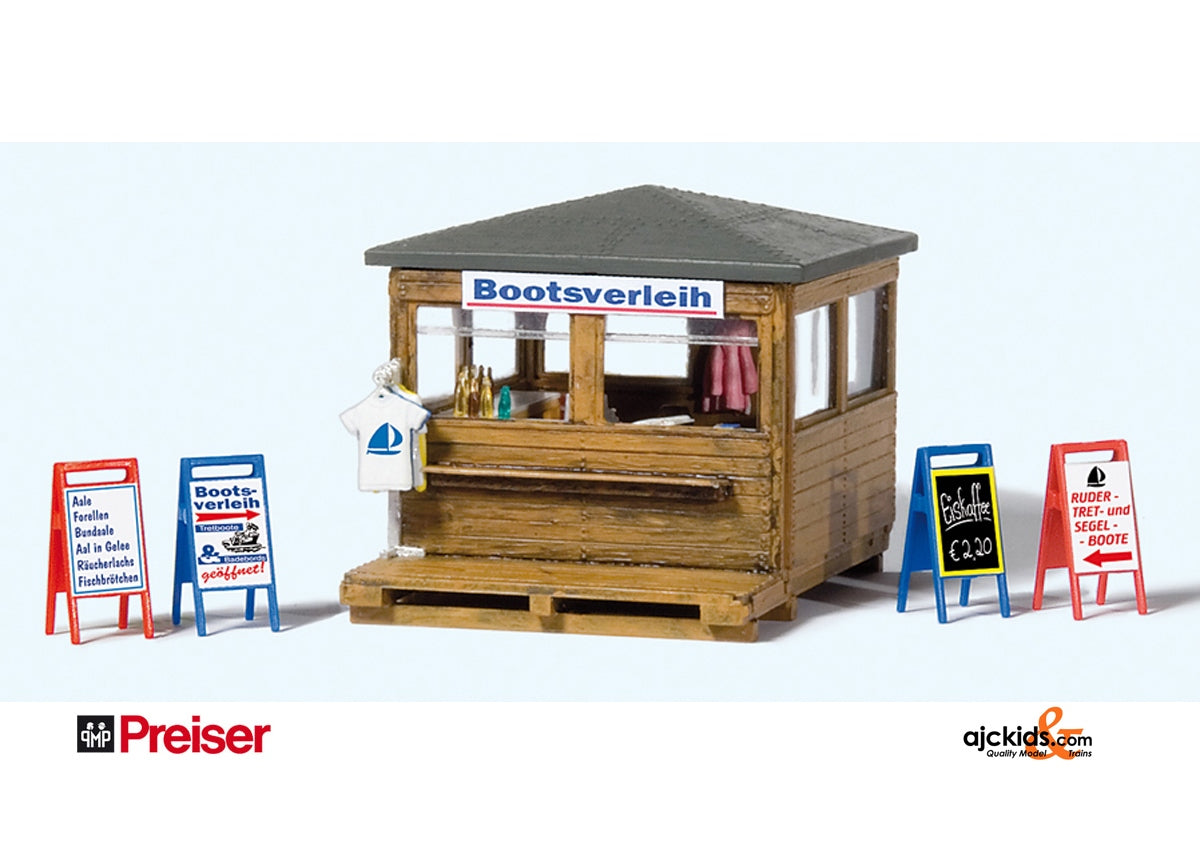 Preiser 17314 Kiosk with Boat Rental