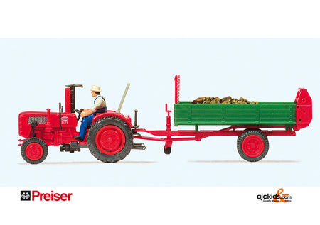 Preiser 17940 Fahr Tractor/Manure Sprdr
