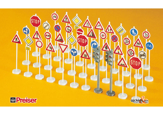 Preiser 18203 Road Signs Assorted 40/
