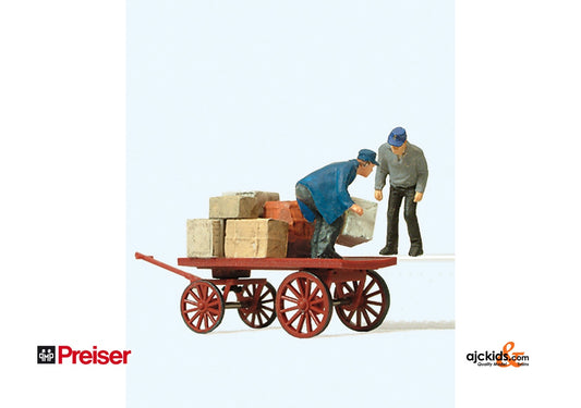 Preiser 28084 - Loading Workers with Cart