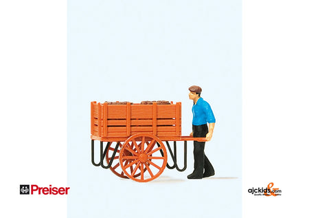 Preiser 28131 - Worker with Handcart