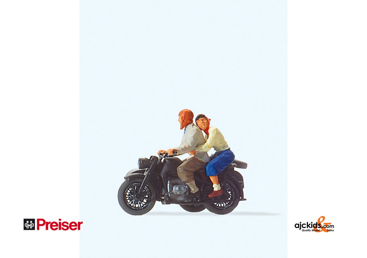 Preiser 28148 - Motorcycle with Riders KS750