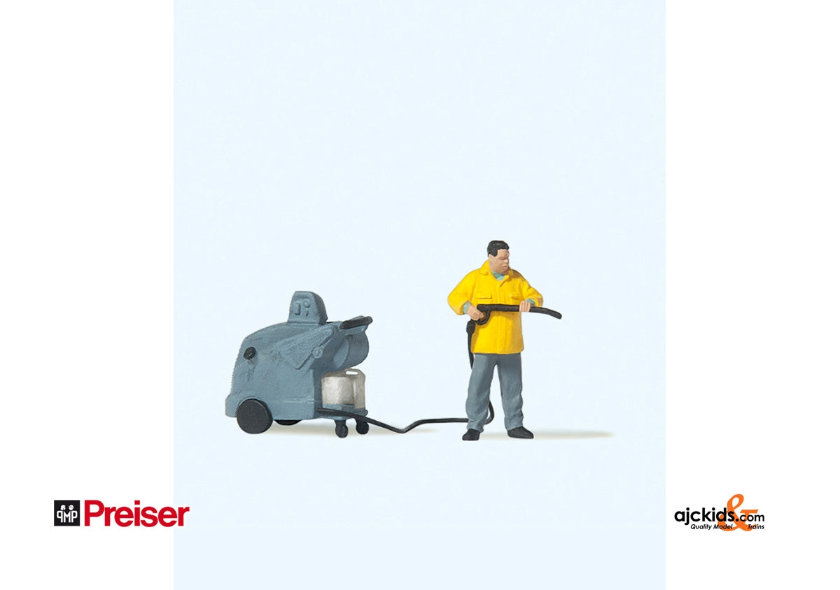 Preiser 28253 - Man with Pressure Washer