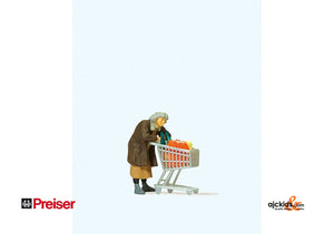 Preiser 29095 - Homeless Woman with Cart